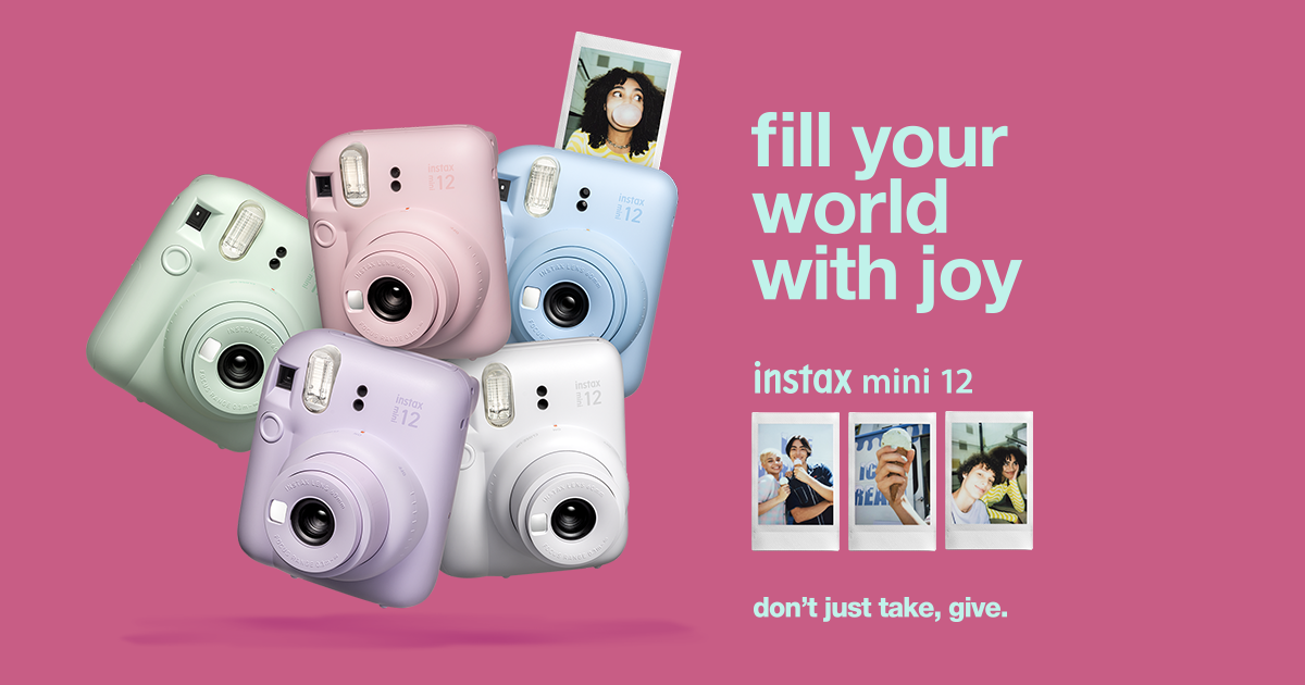 Fujifilm instax mini 12 product photograph