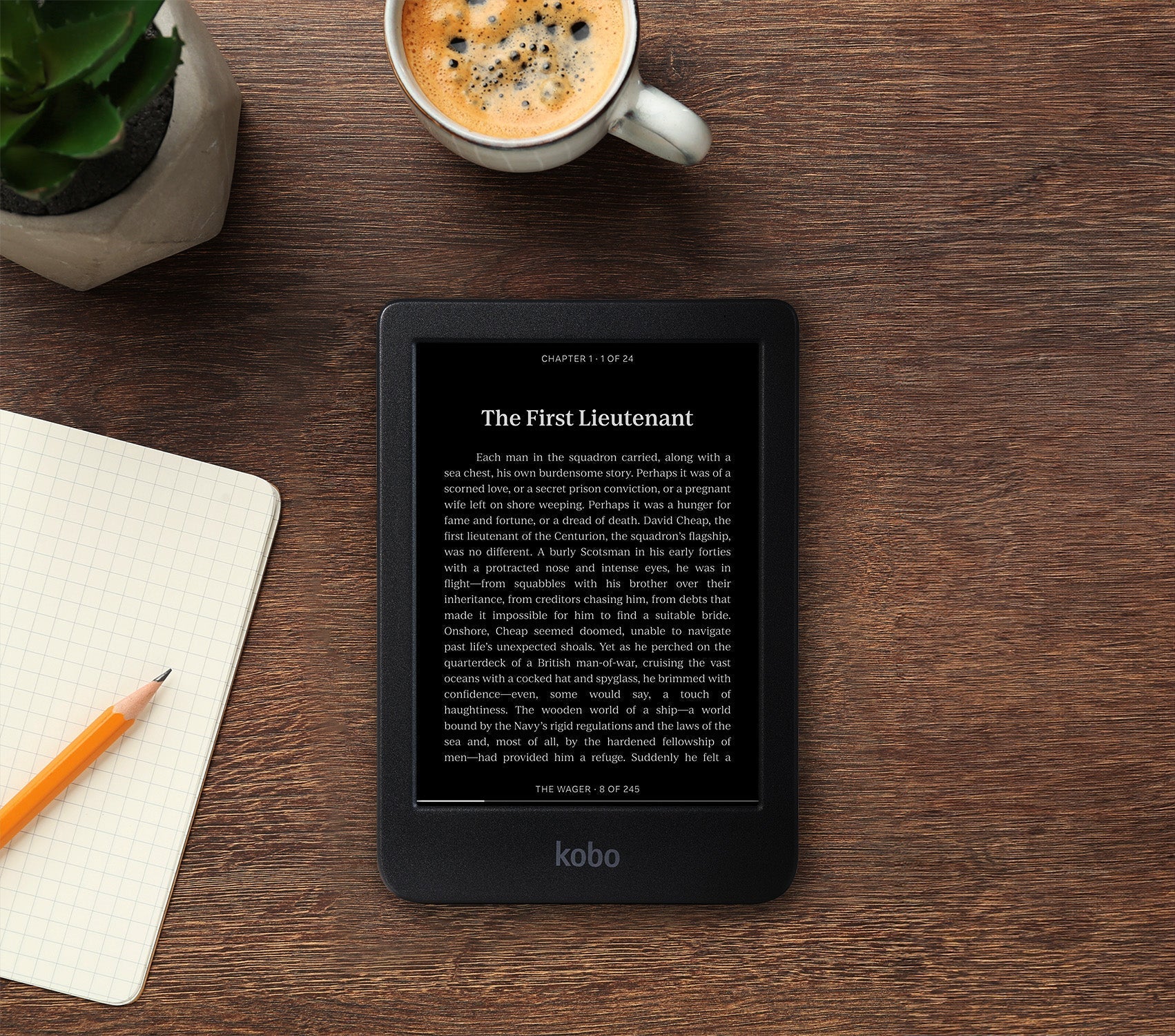 Kobo Clara BW product photograph